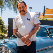 Load image into Gallery viewer, Beige T-Shirt with Machete Logo