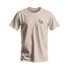 Load image into Gallery viewer, Beige T-Shirt with Machete Logo