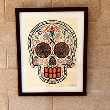 Load image into Gallery viewer, Sugar Skull by Ernesto Yerena Original Screenprint Signed and Numbered