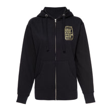 Load image into Gallery viewer, Black Zip-Up Hoodie (Trejo's Cerveza)