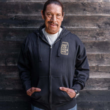 Load image into Gallery viewer, Black Zip-Up Hoodie (Trejo's Cerveza)