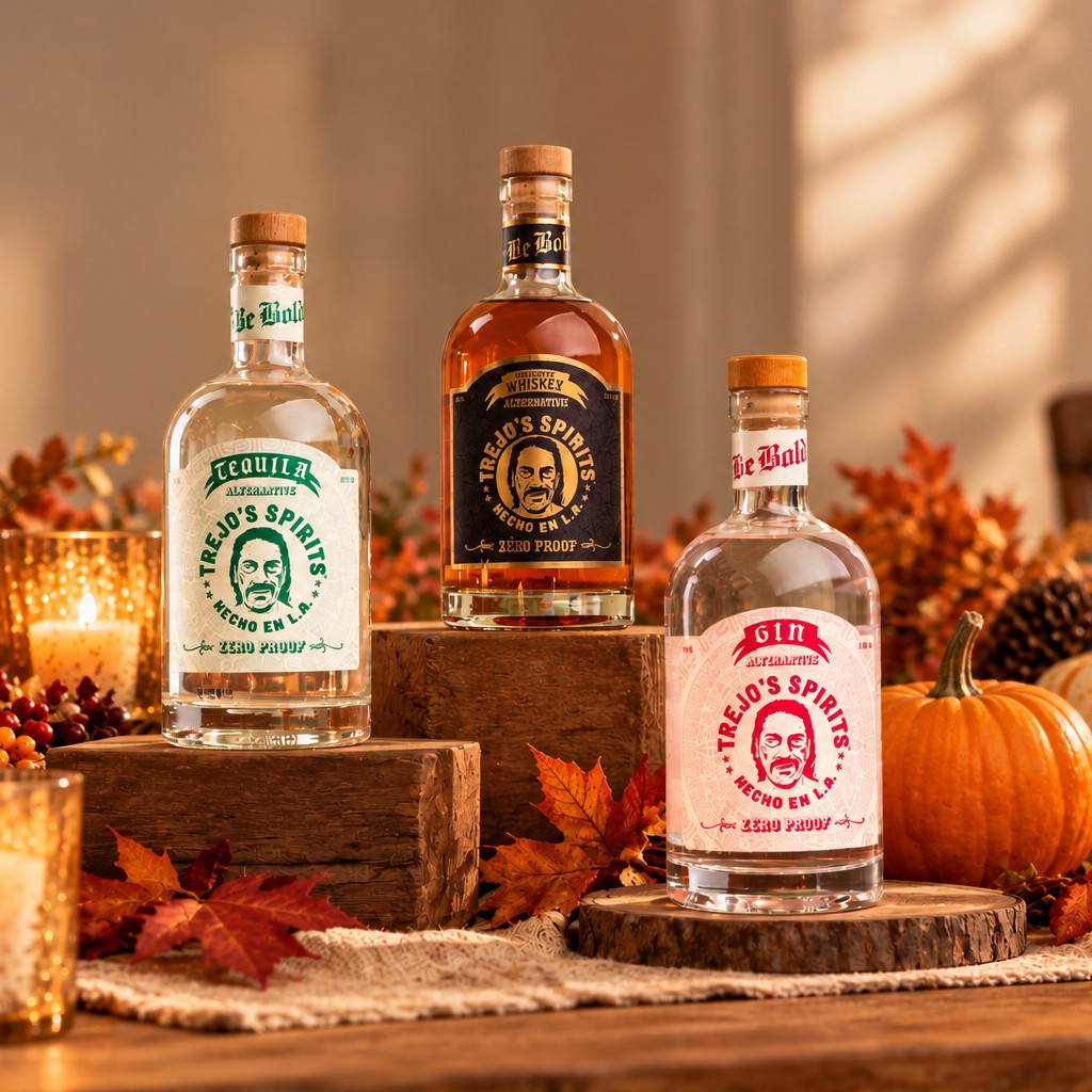 Build Your Bar Set: Trejo's Spirits non-alcoholic tequila, whiskey and gin