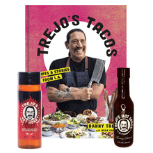 Load image into Gallery viewer, Signed Cookbook, Hot Honey, and Original Hot Sauce Bundle
