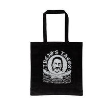 Load image into Gallery viewer, Black Canvas Tote with Machete Logo
