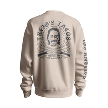 Load image into Gallery viewer, Beige Crewneck Pullover with Machete Logo
