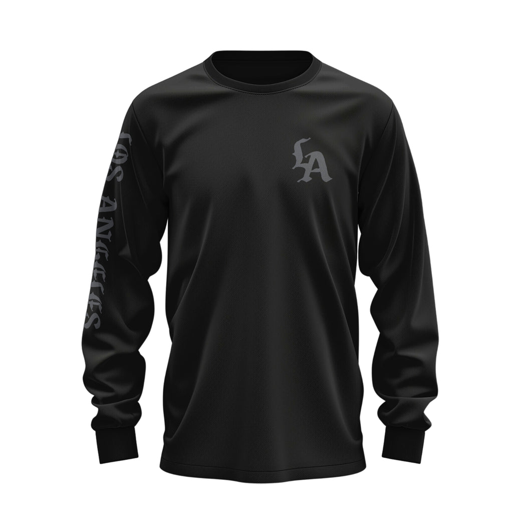 Black Machete Longsleeve Shirt with Machete Logo