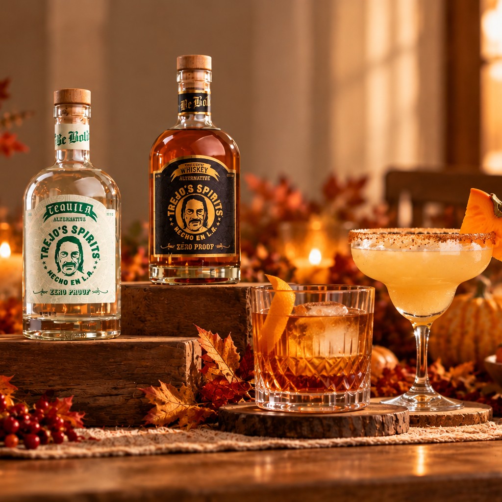 Margarita & Old Fashioned Set: Trejo's Spirits non-alcoholic tequila and whiskey