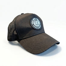 Load image into Gallery viewer, Black/Black Trucker Hat
