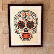 Load image into Gallery viewer, Sugar Skull by Ernesto Yerena Original Screenprint Signed and Numbered

