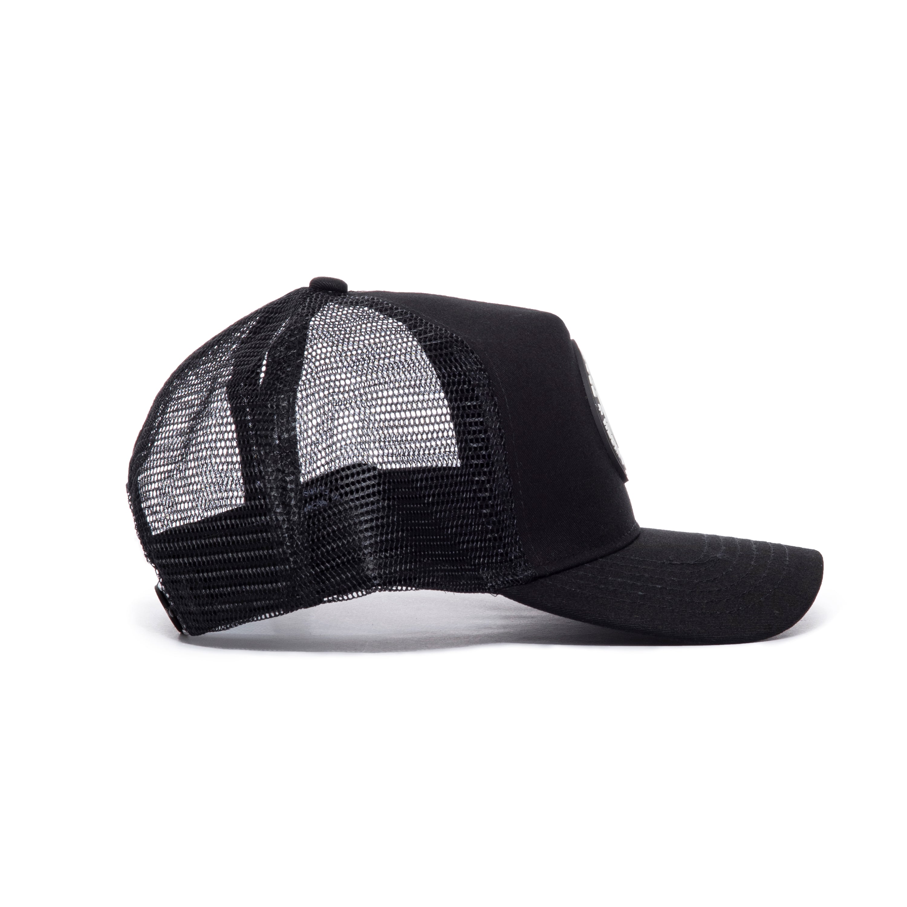 LOS AGUACATEROS DE MICHOACAN HAT SILVER-BLACK MESH TRUCKSNAP BACK ADJUST  NEW.