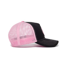 Load image into Gallery viewer, Black/Pink Trucker Hat
