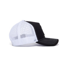 Load image into Gallery viewer, Black/White Trucker Hat

