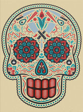 Load image into Gallery viewer, Sugar Skull by Ernesto Yerena Original Screenprint Signed and Numbered
